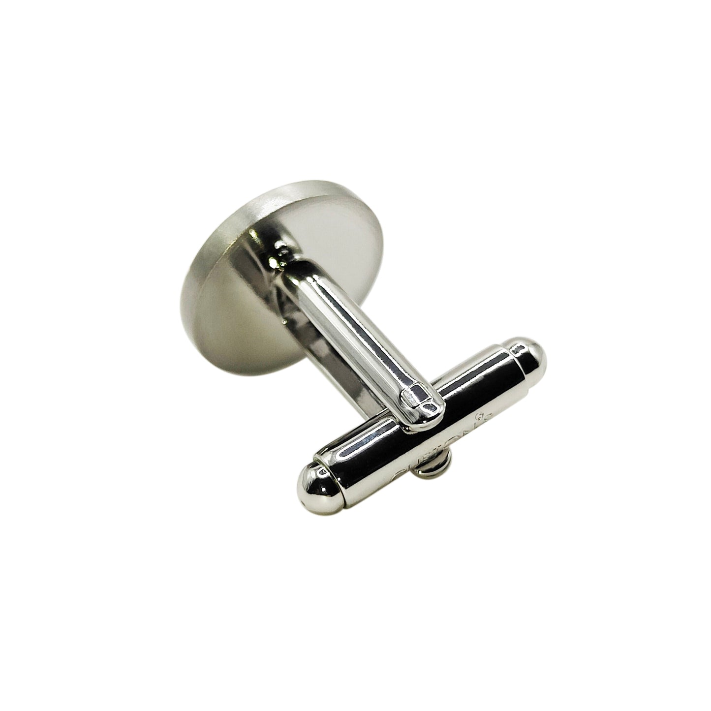 PRO - Boutons de manchettes 14 mm en métal et oeil-de-tigre
