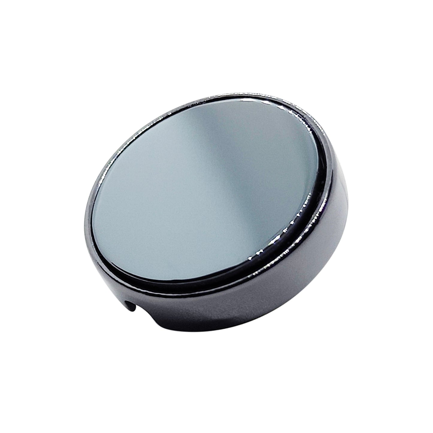 21mm button in carbon and hematite metal