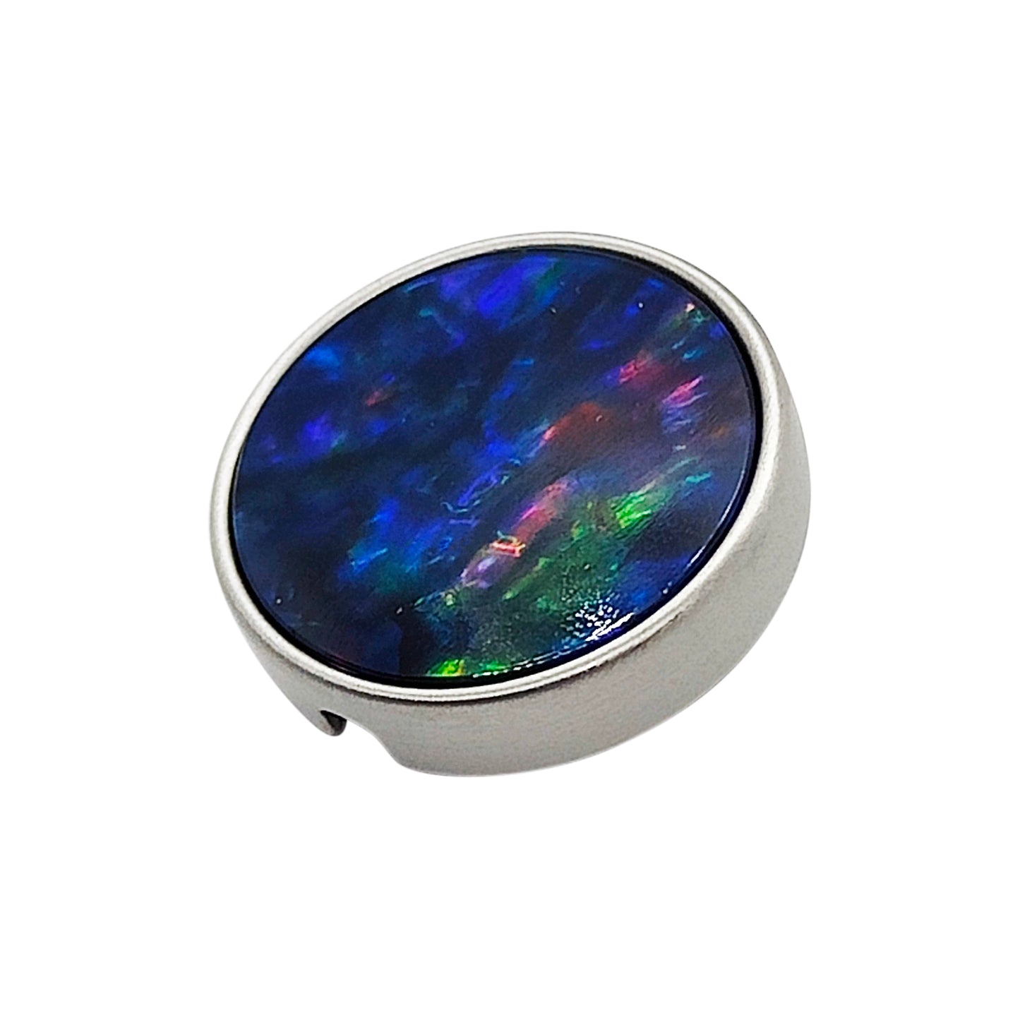 PRO Bouton 21mm en métal et Abalone quartz