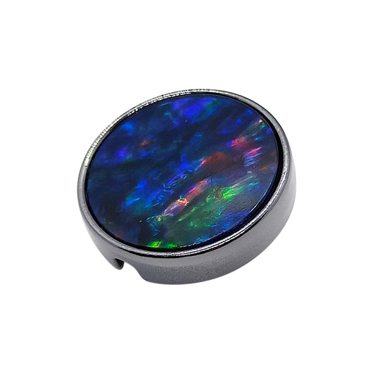 PRO Bouton 21mm en métal et Abalone quartz