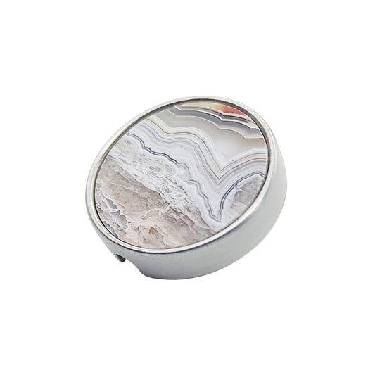 PRO 21mm Metal and Agate Crazy Lace Button