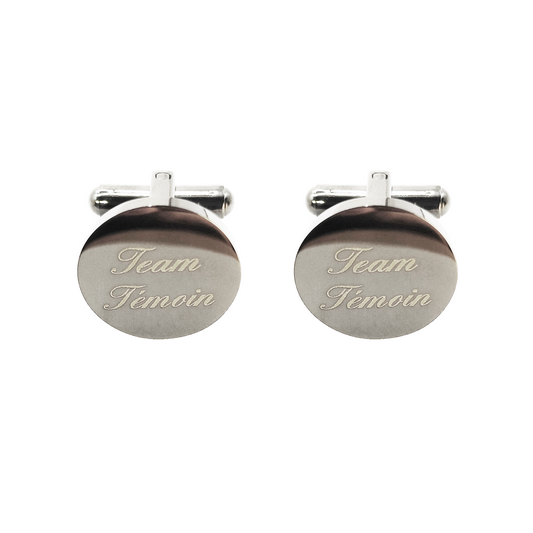 21mm button in carbon metal and black enamel, customizable