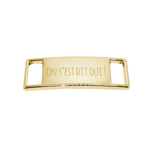 21mm customizable shiny gold metal button