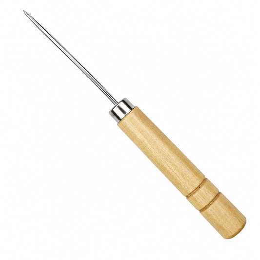 PRO Poinçon 2mm de diamètre avec manche en bois